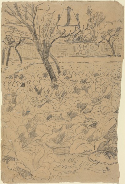a) The Cabbage Field (Le Champ de choux); b) The Cabbage Field (Le Champ de choux)