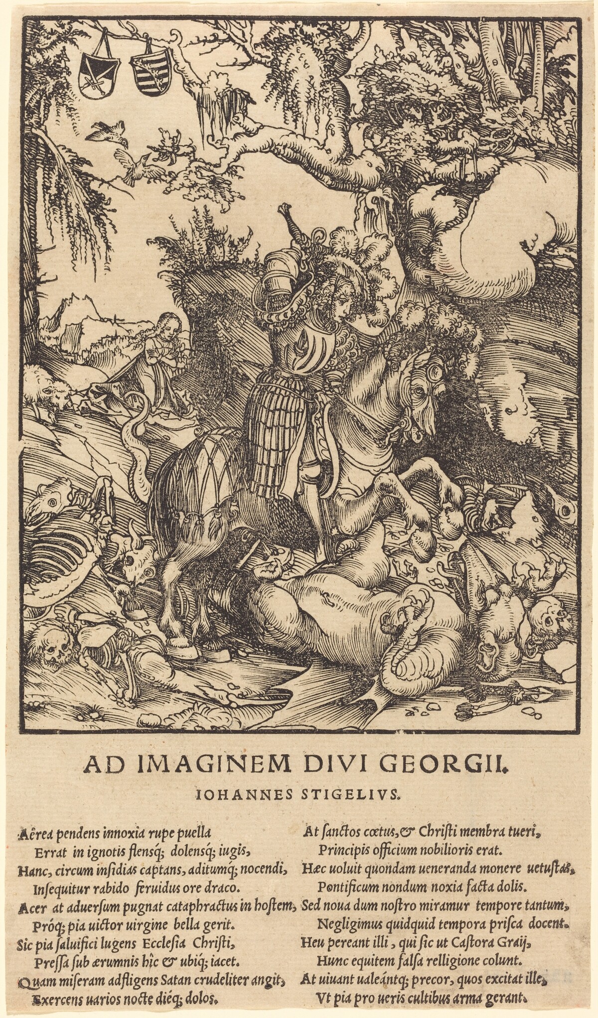 Saint George and the Dragon by Lucas Cranach the Elder