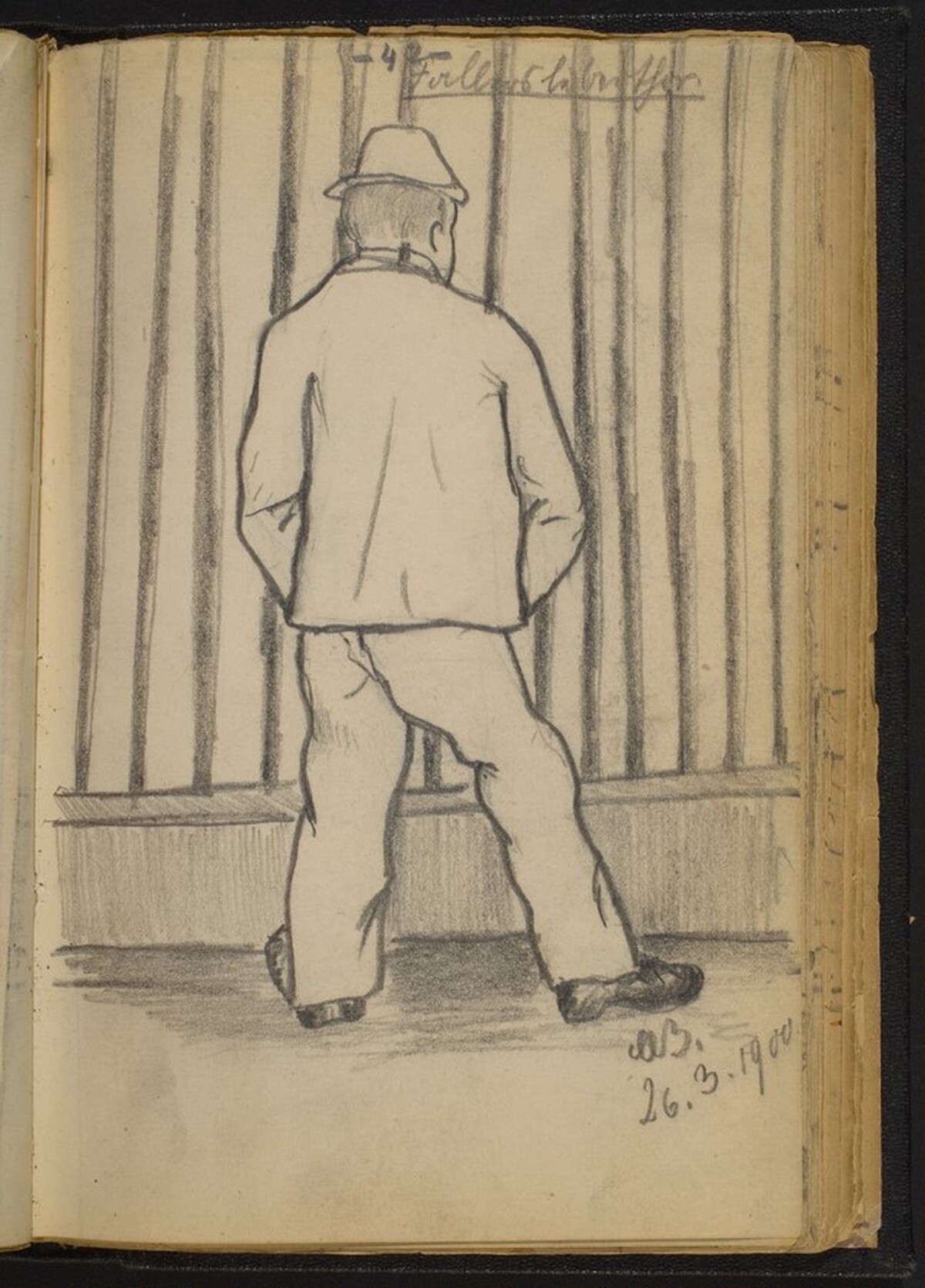 Man seen from Behind by Max Beckmann