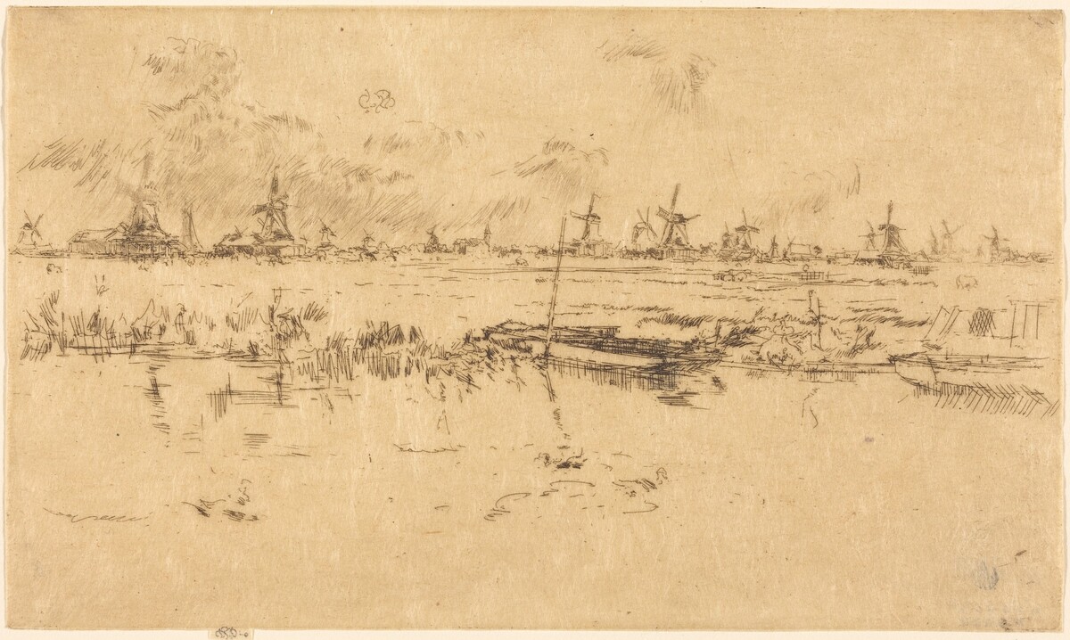 Zaandam by James McNeill Whistler