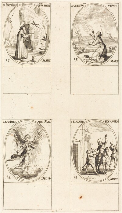 St. Patrick; St. Gertrude; St. Gabriel, Archangel; St. Edward
