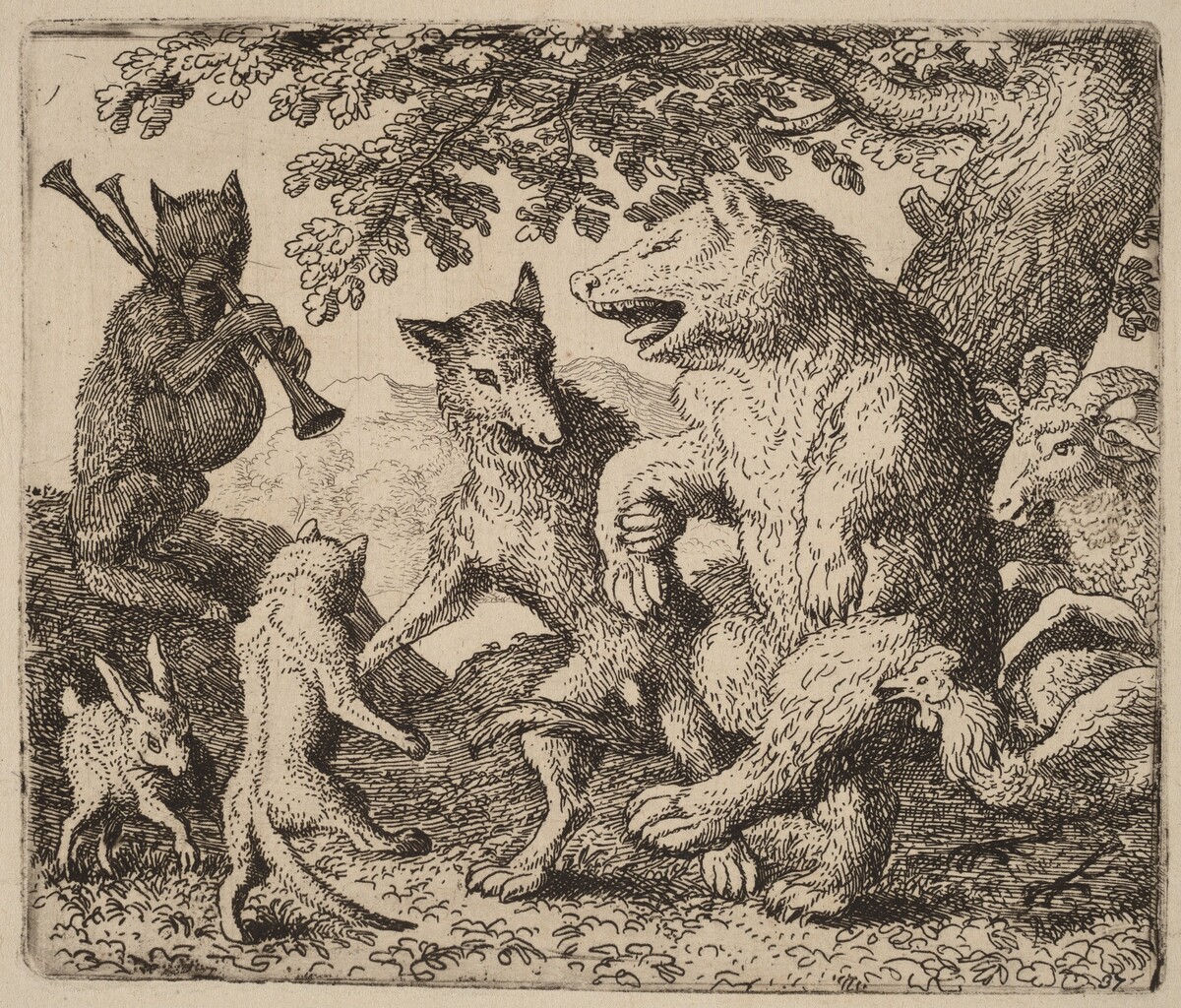 All Rejoice for the Bear and the Wolf by Allart van Everdingen