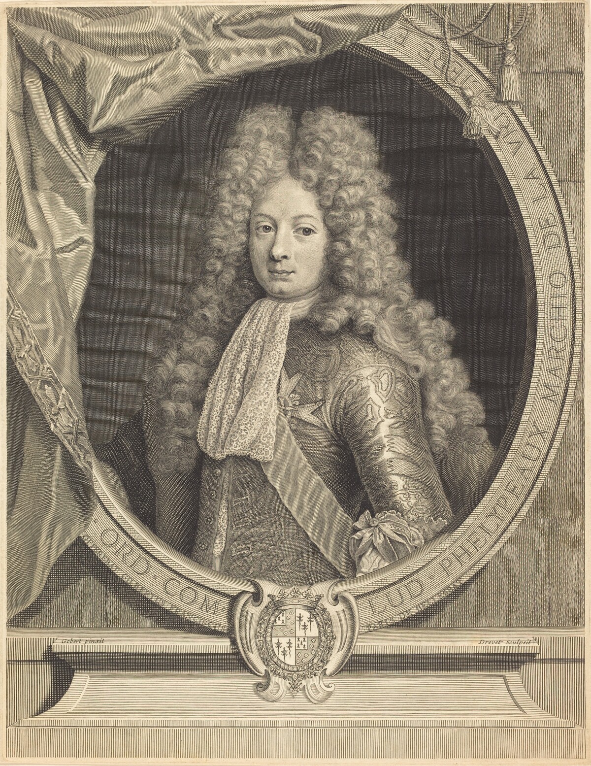 Marquis de la Vrilliere by Pierre Drevet after Pierre Gobert