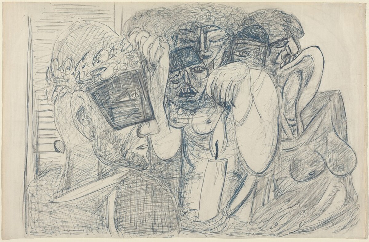 Christ in Limbo by Max Beckmann