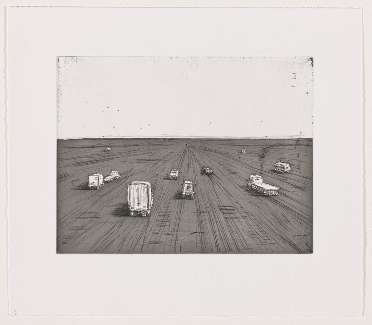 Travelers [working proof 2] by Wayne Thiebaud