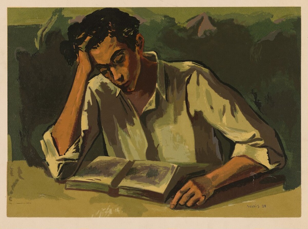 Man Reading by Sarkis Sarkisian