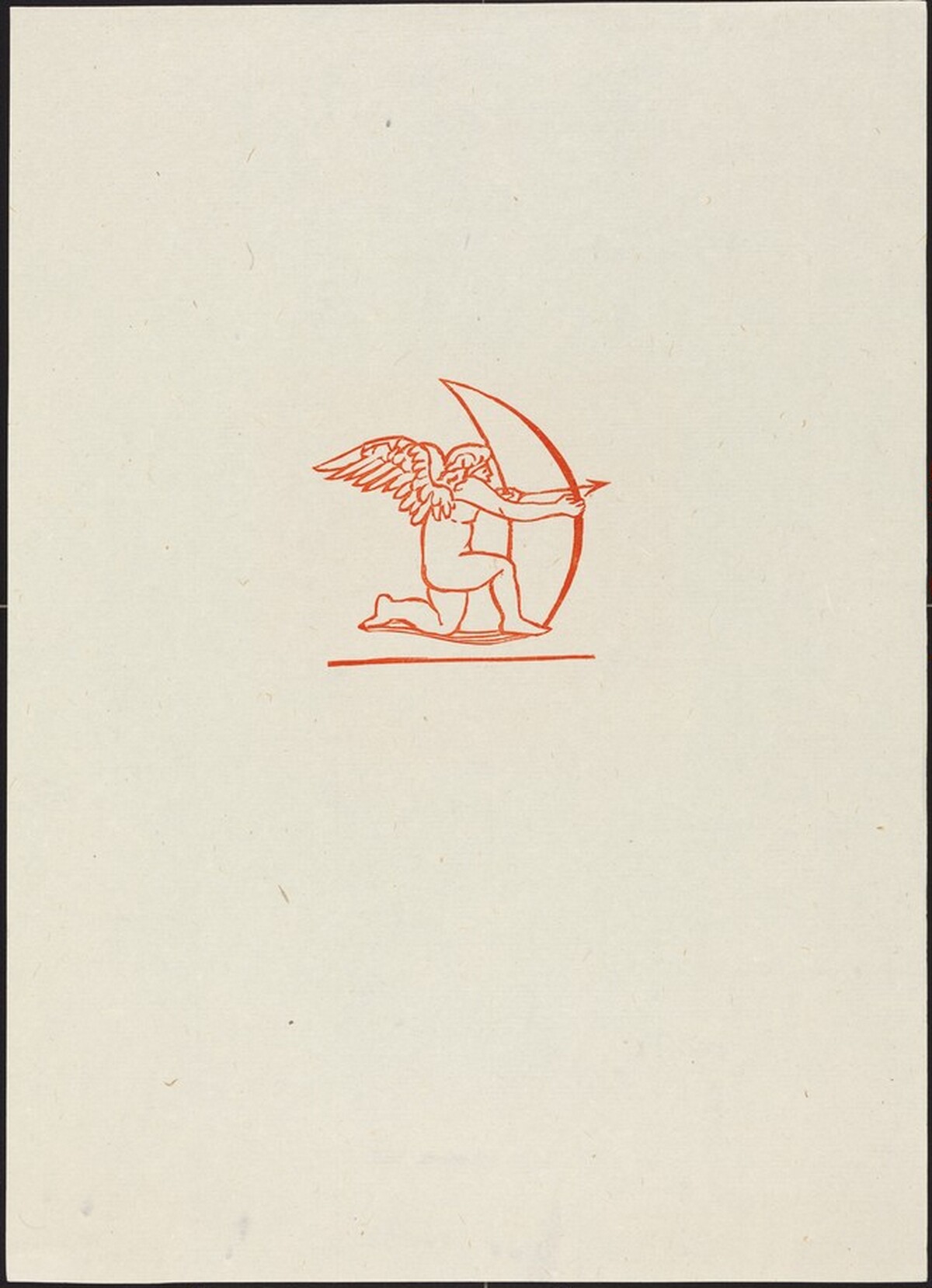 Eighth Eclogue: Cupid (Cupidon tirant de l'arc) by Aristide Maillol