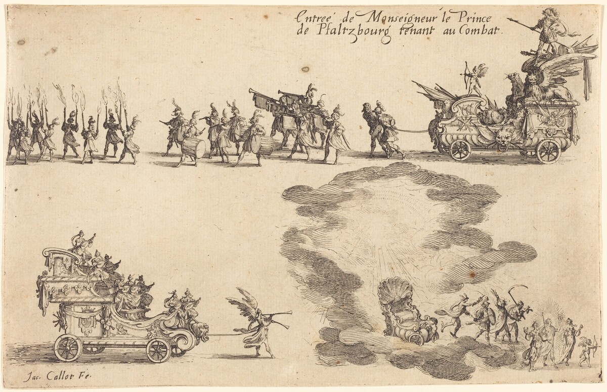Entry of the Prince of Pfaltzbourg by Jacques Callot