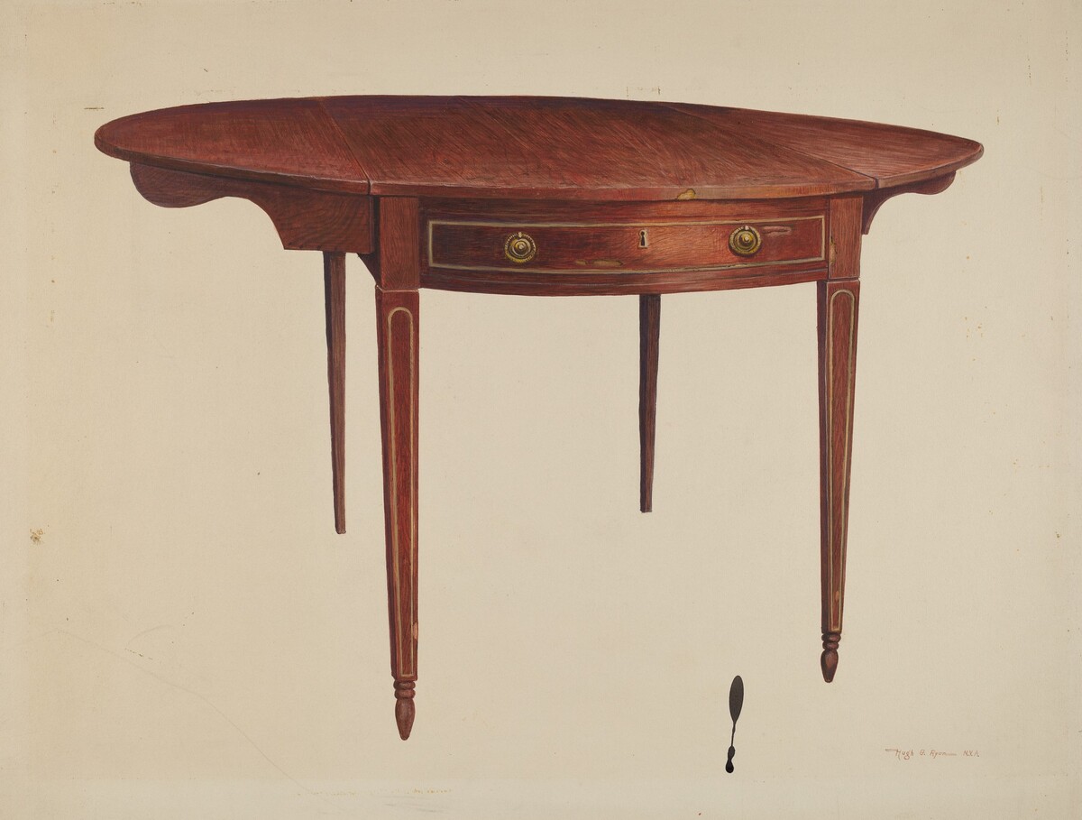 Hepplewhite Drop Leaf Table by Hugh Ryan
