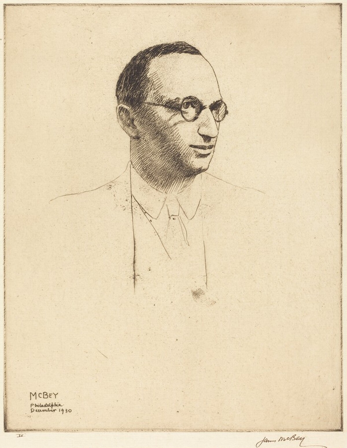 Lessing J. Rosenwald by James McBey