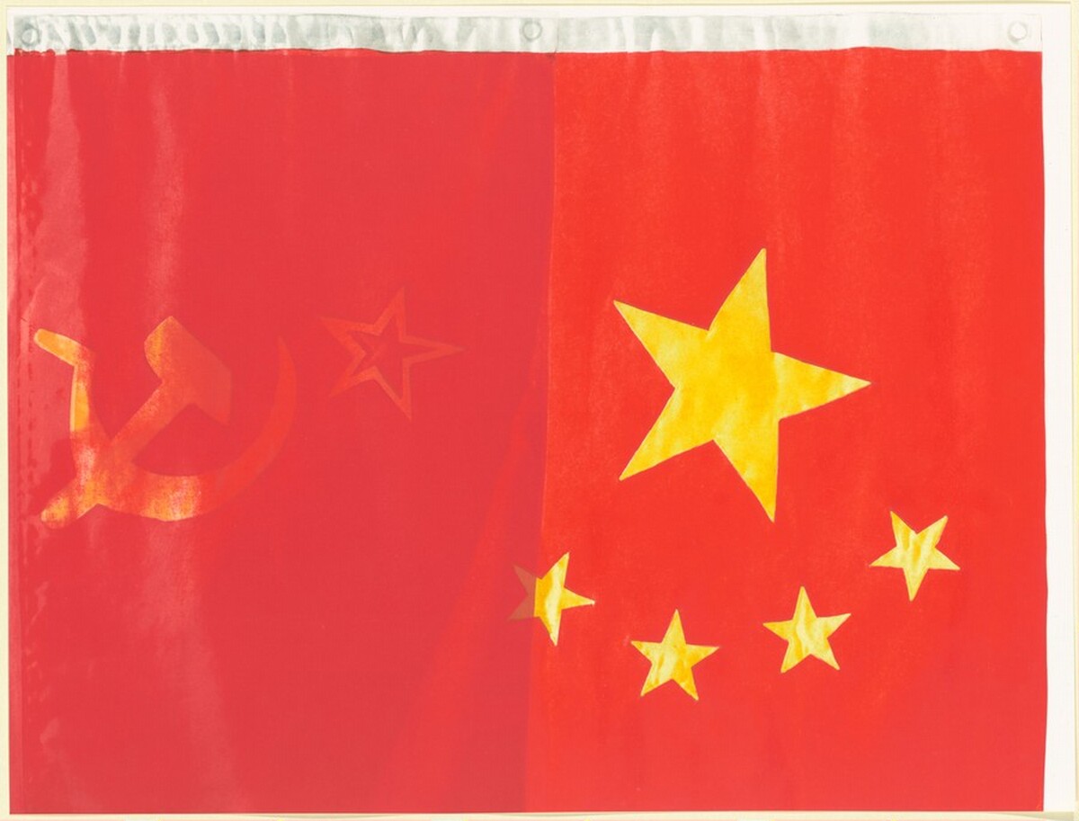 3 Flags for 1 Space and 6 Regions [top right panel] by Vito Acconci