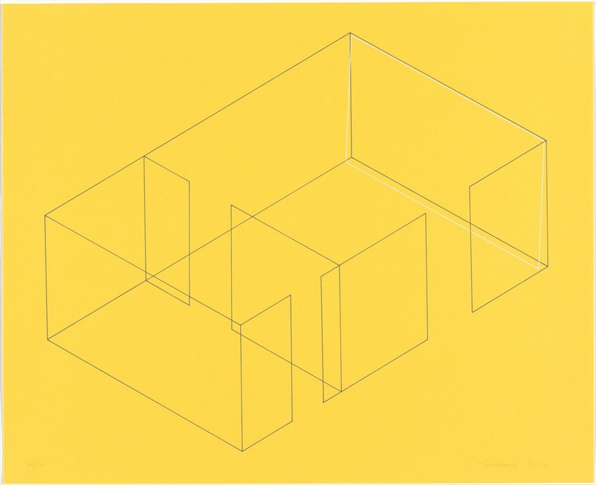 Untitled from Eight Variations for Galerie Heiner Friedrich (Acht Variationen für die Galerie Heiner Friedrich) by Fred Sandback