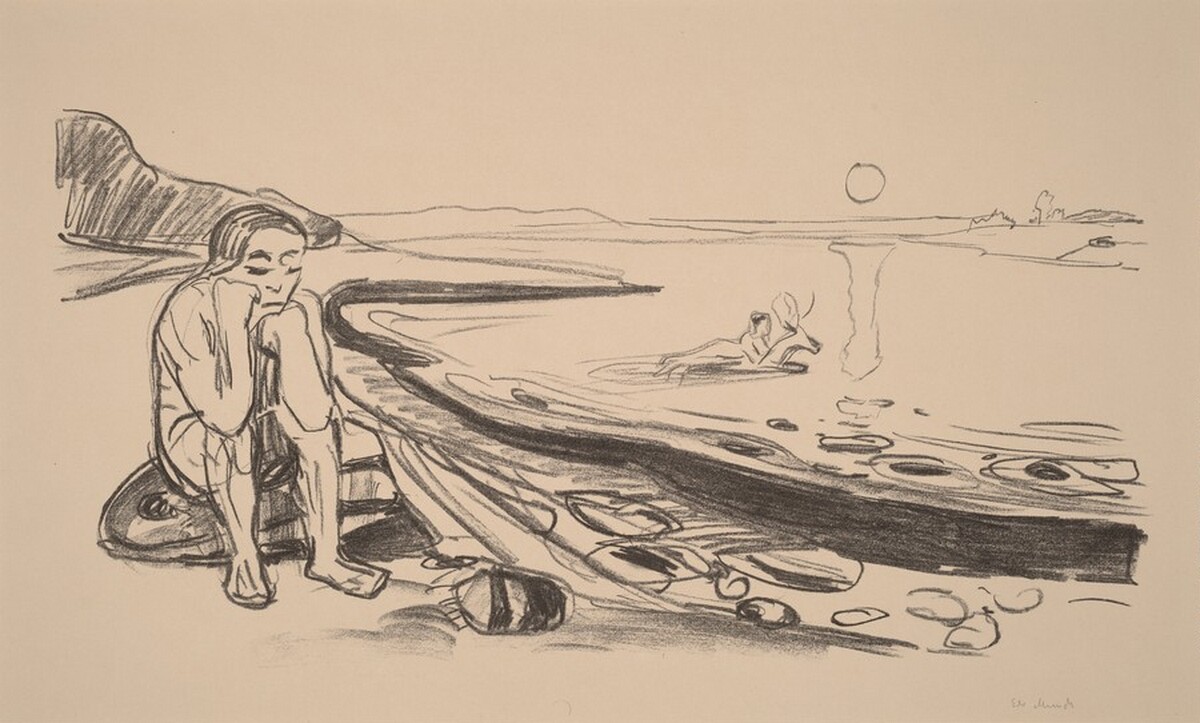 Omega's Flight by Edvard Munch