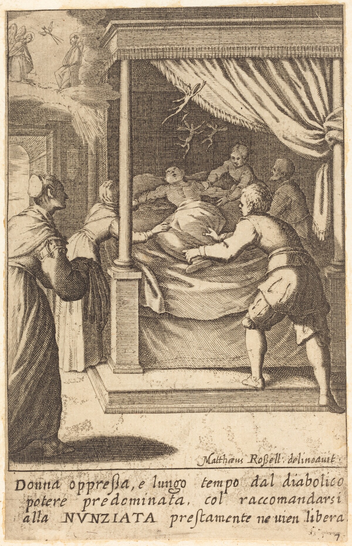 The Oppressed Woman by Jacques Callot after Matteo Rosselli