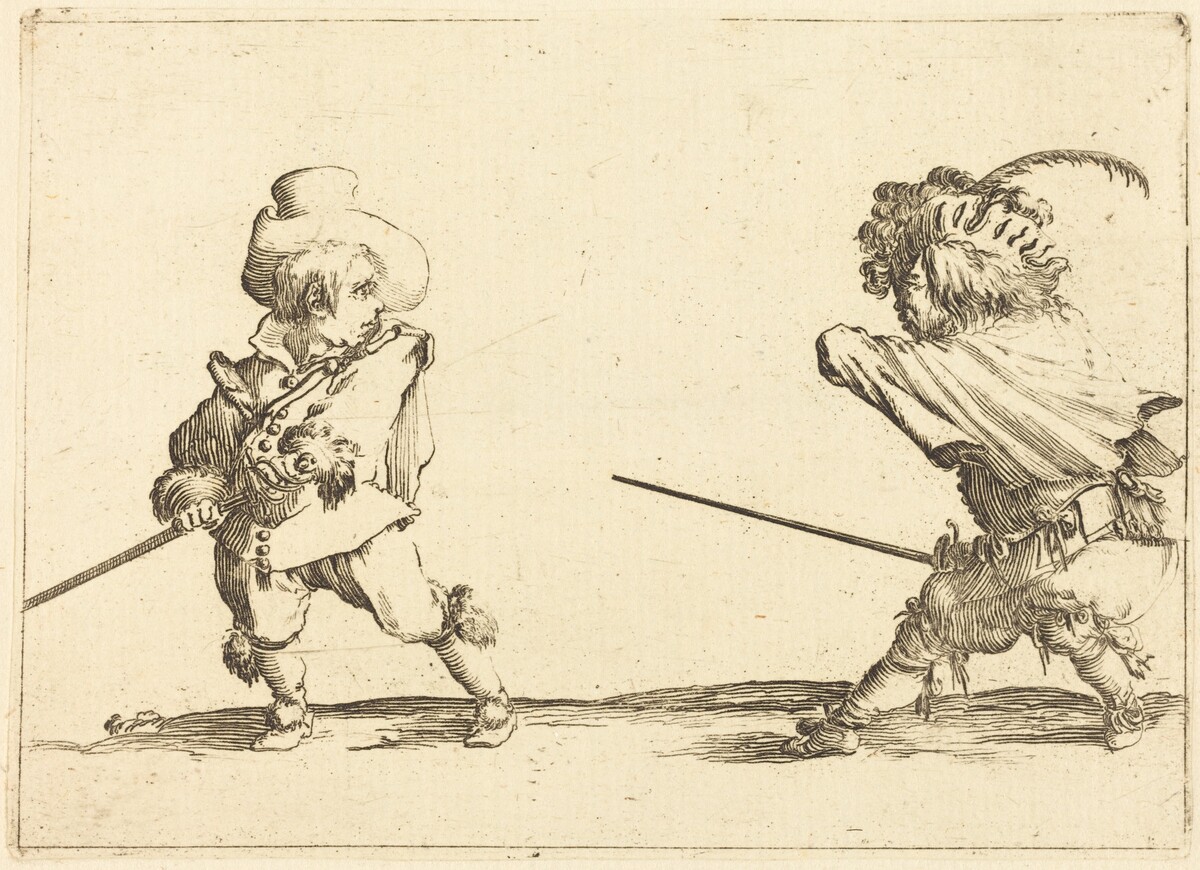 Duel of Two Dwarfs by Stefano Della Bella