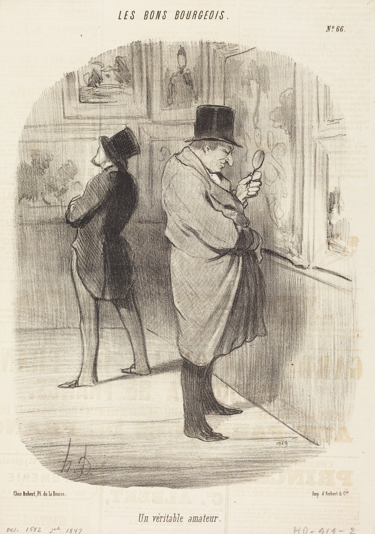 Un Veritable amateur by Honoré Daumier