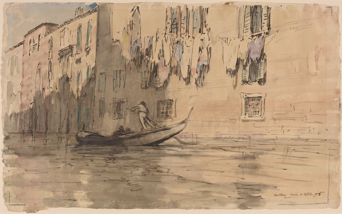 Passing Gondola by James McBey