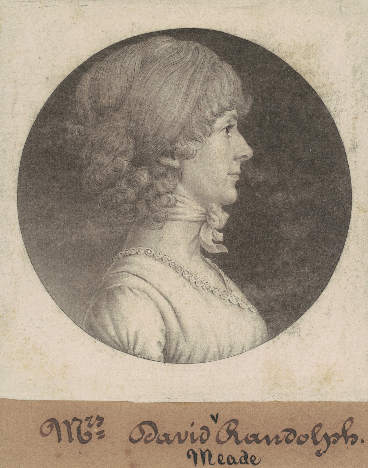 Mary Randolph Randolph by Charles B. J. Févret de Saint-Mémin