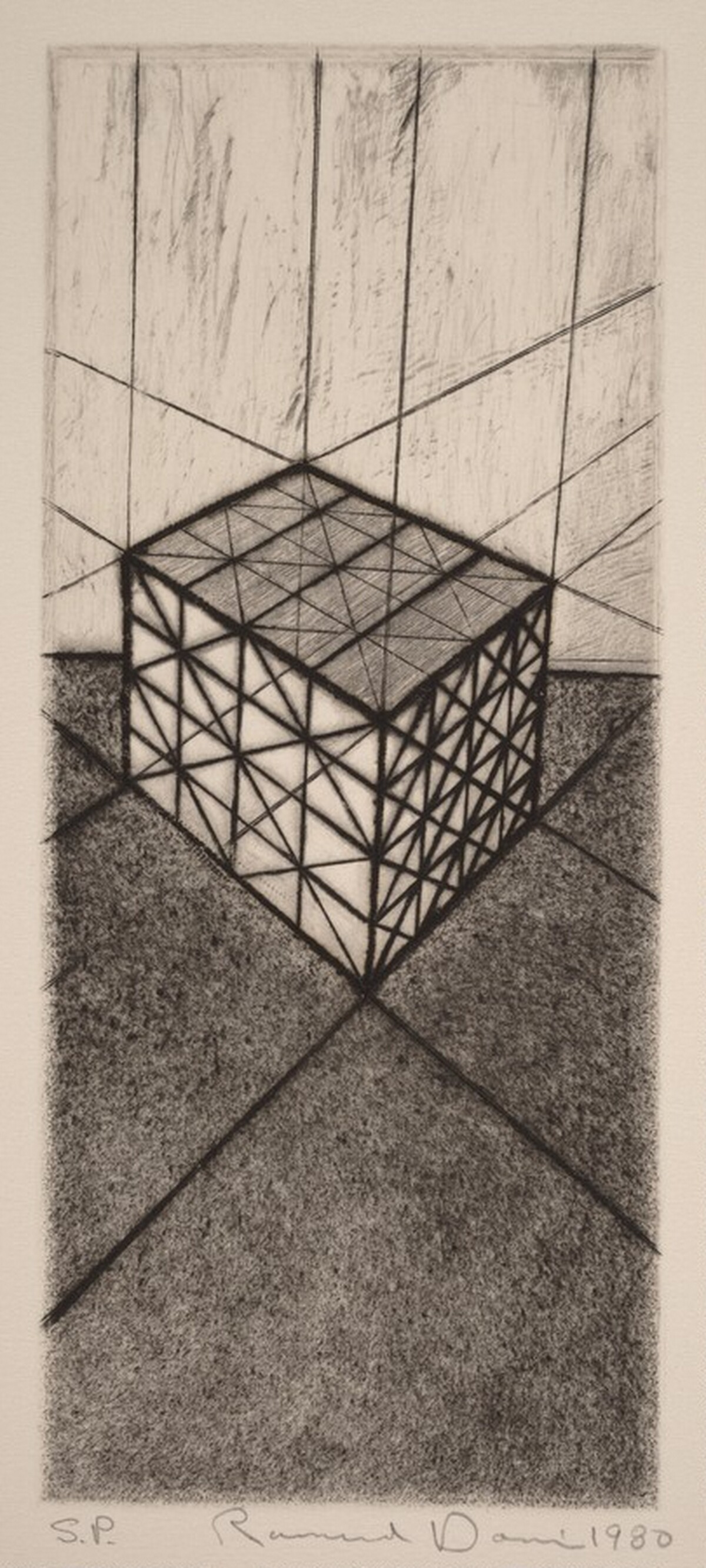 Drypoint Theta [special proof] by Ronald Davis
