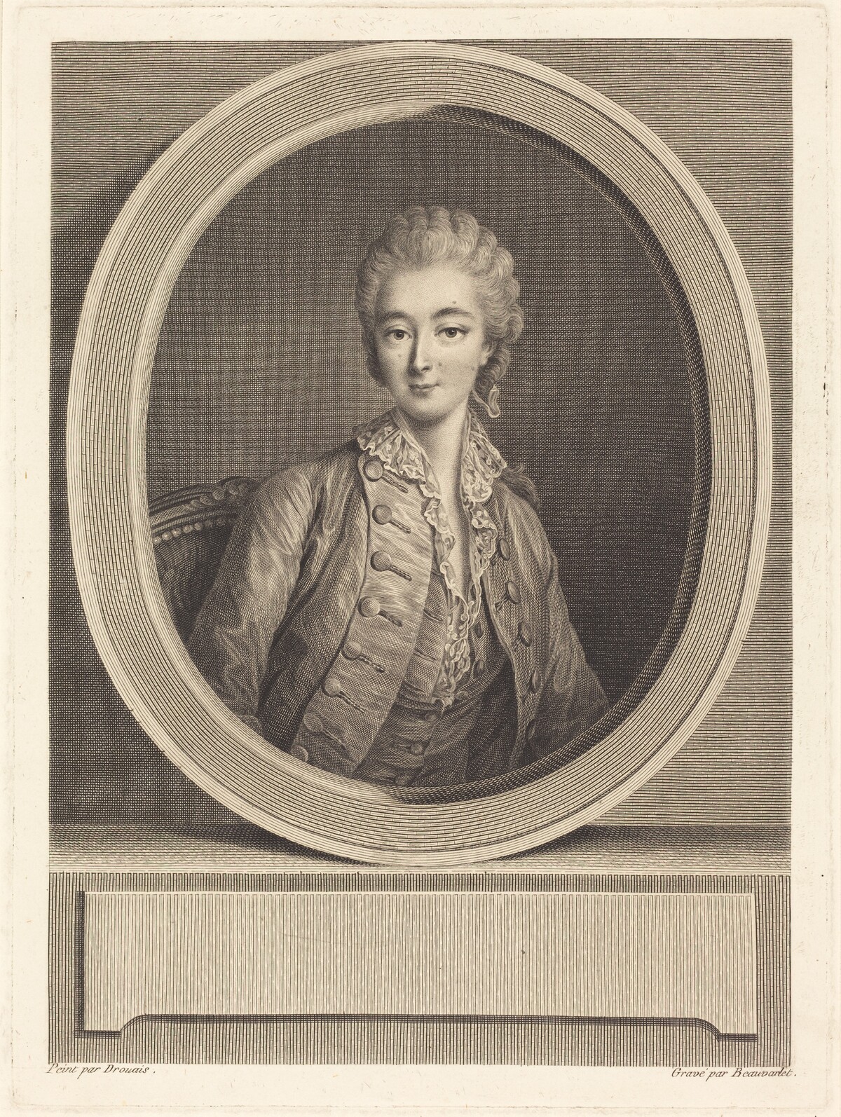 Madame du Barry by Jacques-Firmin Beauvarlet after François-Hubert Drouais