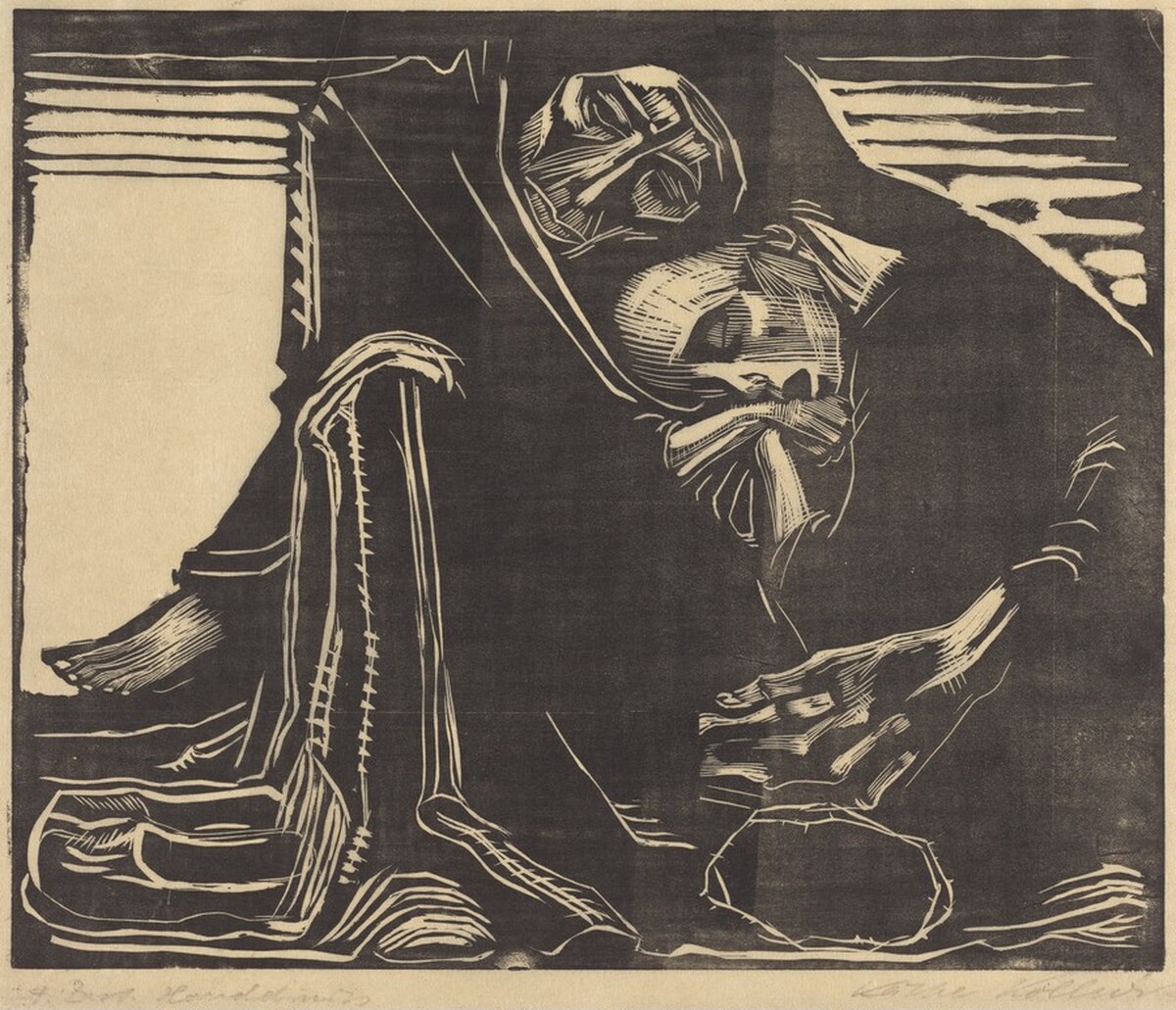 Death with Woman (Tod mit Frau im Schoss) by Käthe Kollwitz