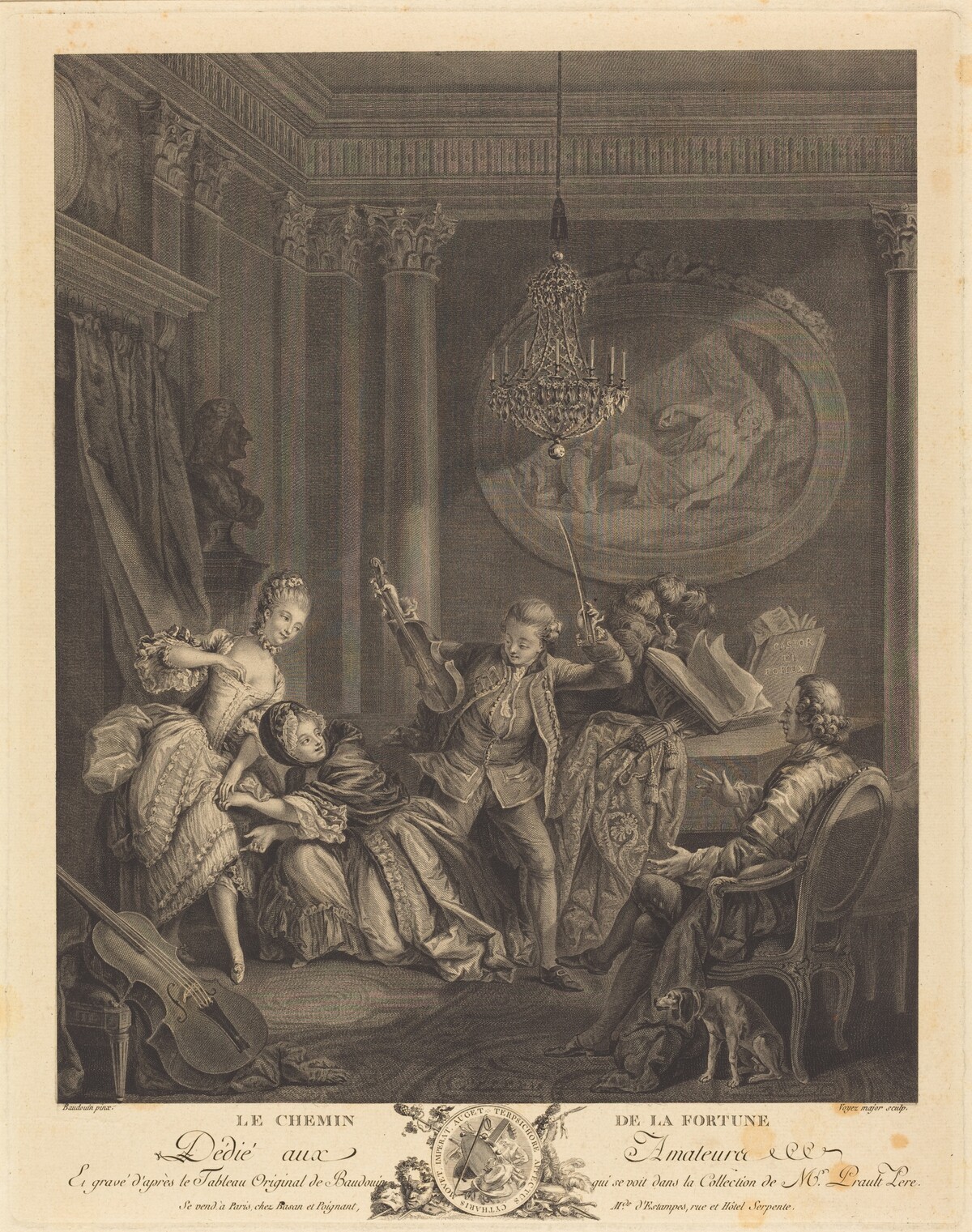 Le chemin de la fortune by Nicolas Joseph Voyez after Pierre-Antoine Baudouin
