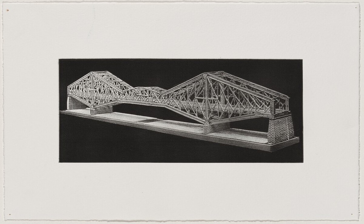 Cantilever Bridges [working proof 7] by Chris Burden