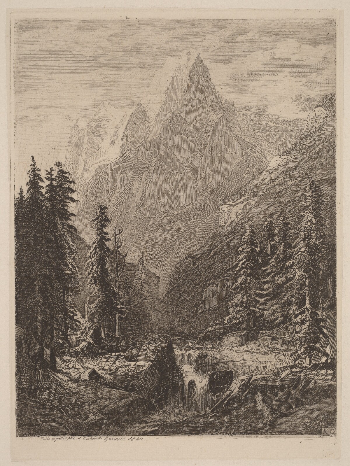 Mountain Meadow by Alexandre Calame