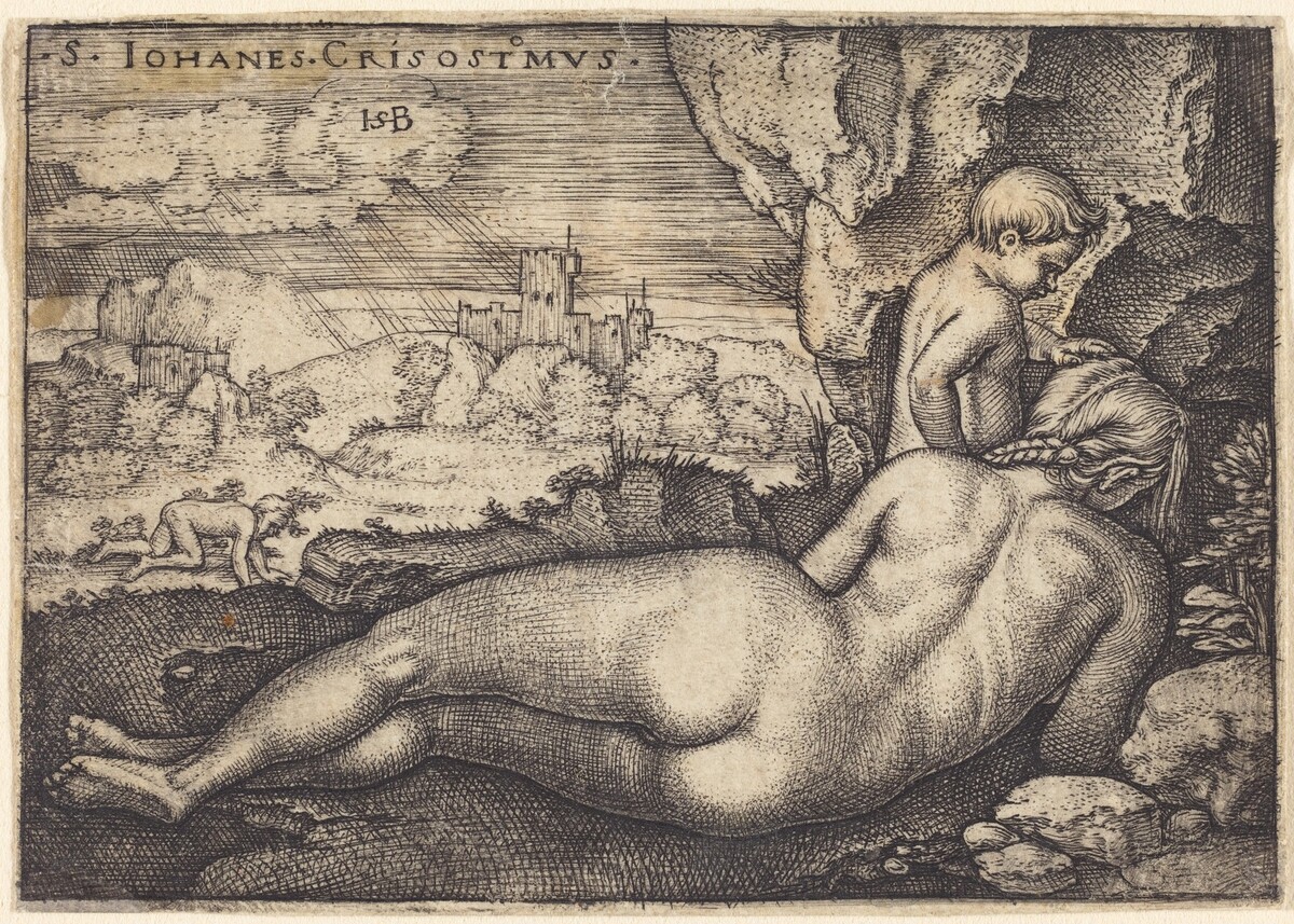 The Penance of Saint John Chrysostom by Sebald Beham and Barthel Beham