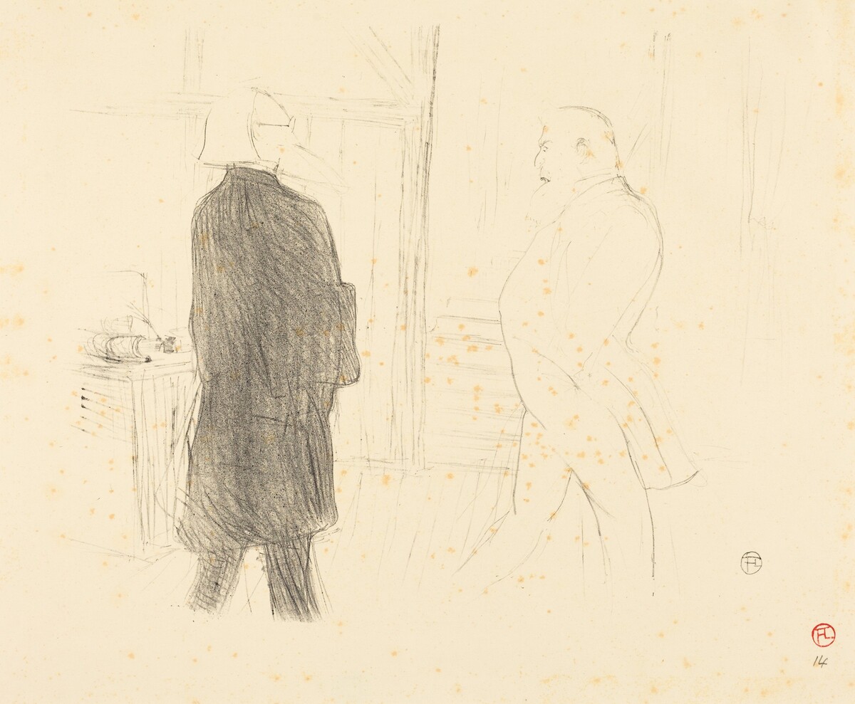 Antoine and Gémier in "Une Faillite" by Henri de Toulouse-Lautrec