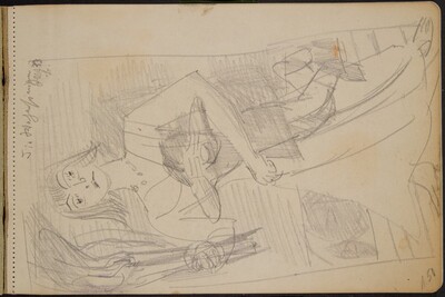 Frau mit Fackel und Kind (Woman with Torch and Child) [p. 1]