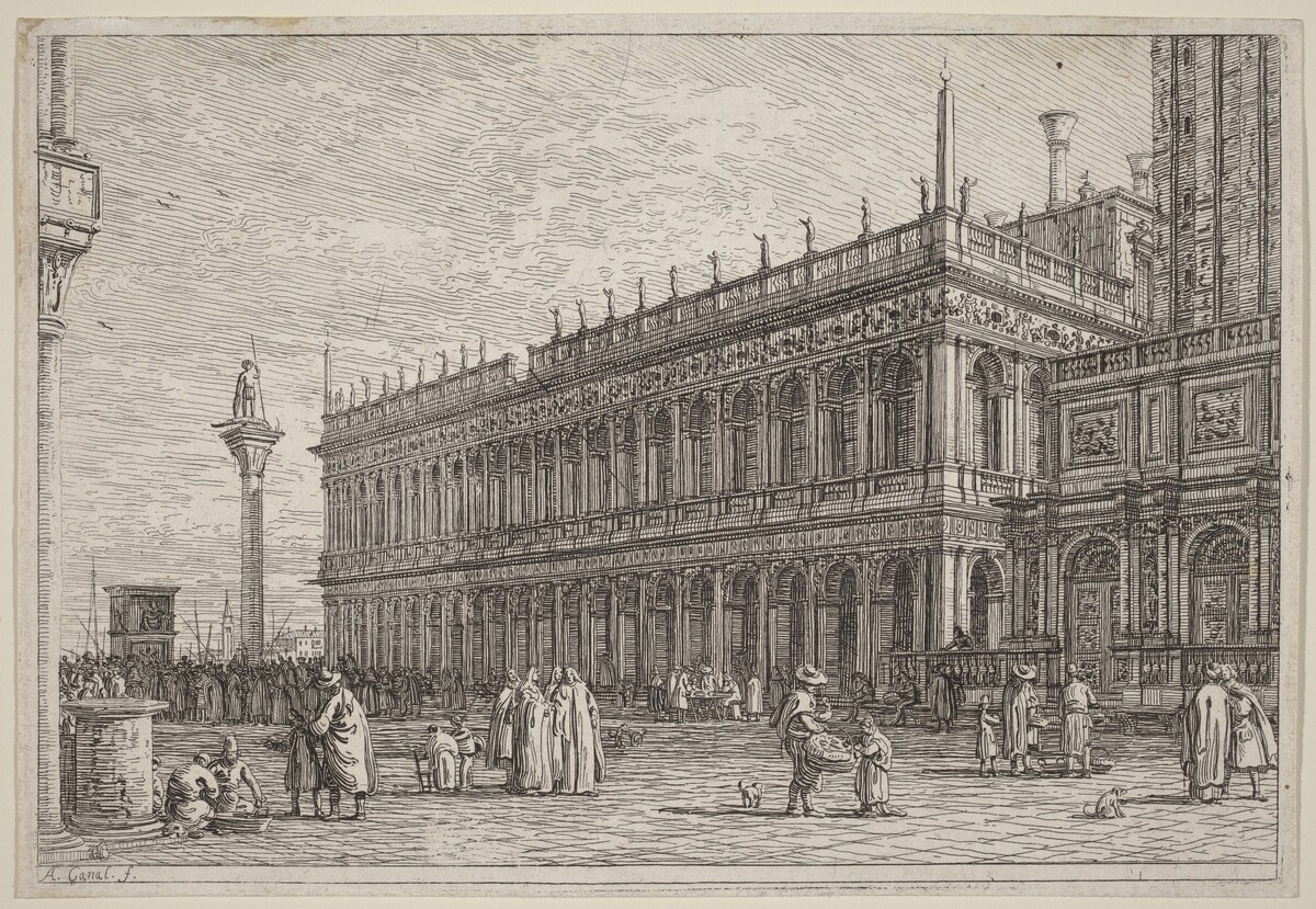 La libreria. V. by Canaletto