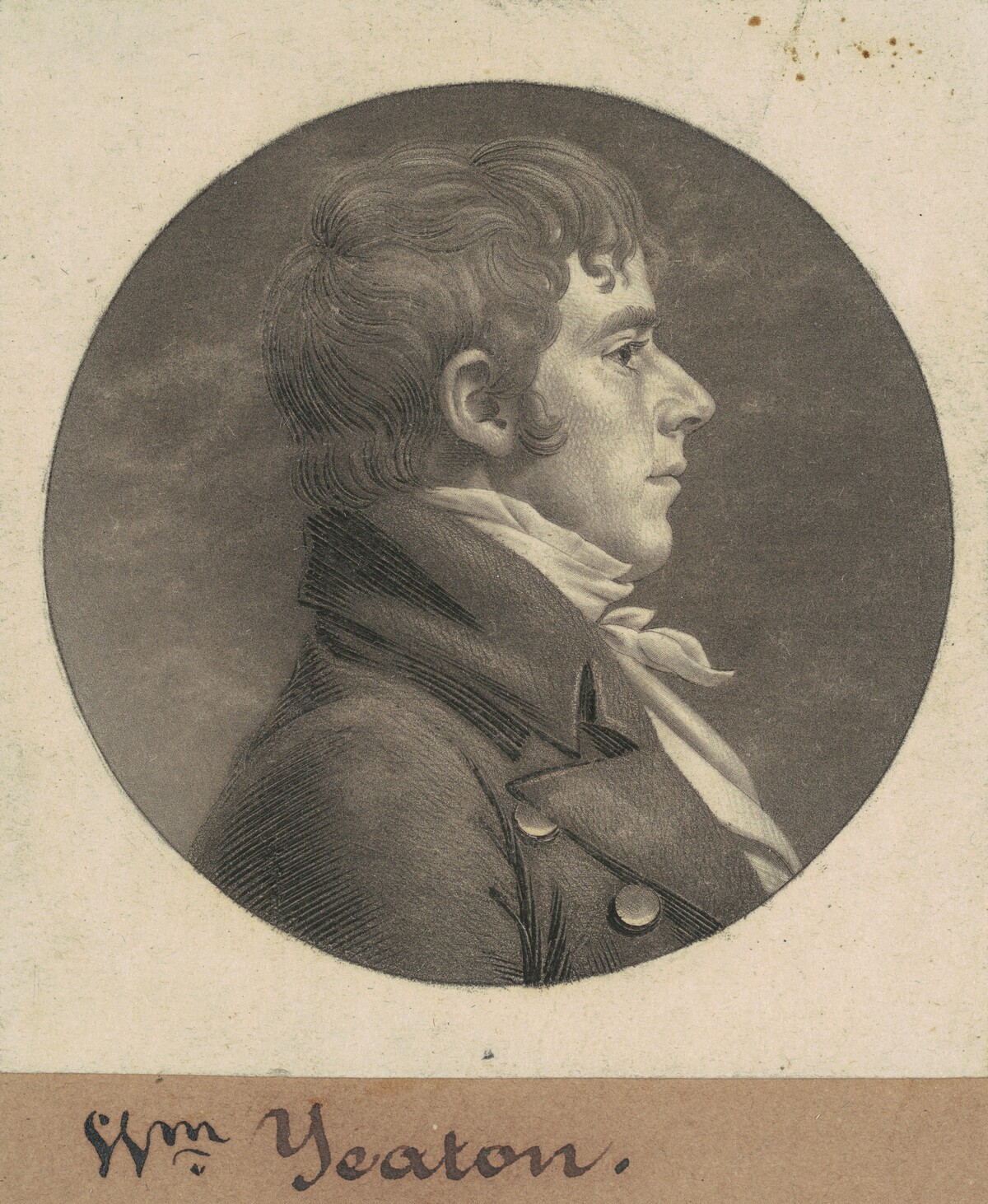 William Yeaton by Charles B. J. Févret de Saint-Mémin
