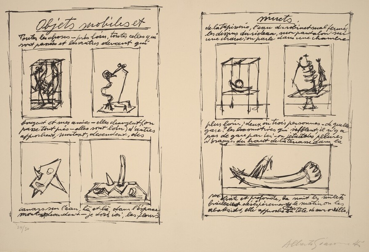 Moving, Mute Objects (Objets mobiles et muets) by Alberto Giacometti