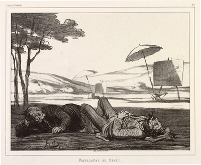 Paysagistes au travail (Landscape Artists at Work)