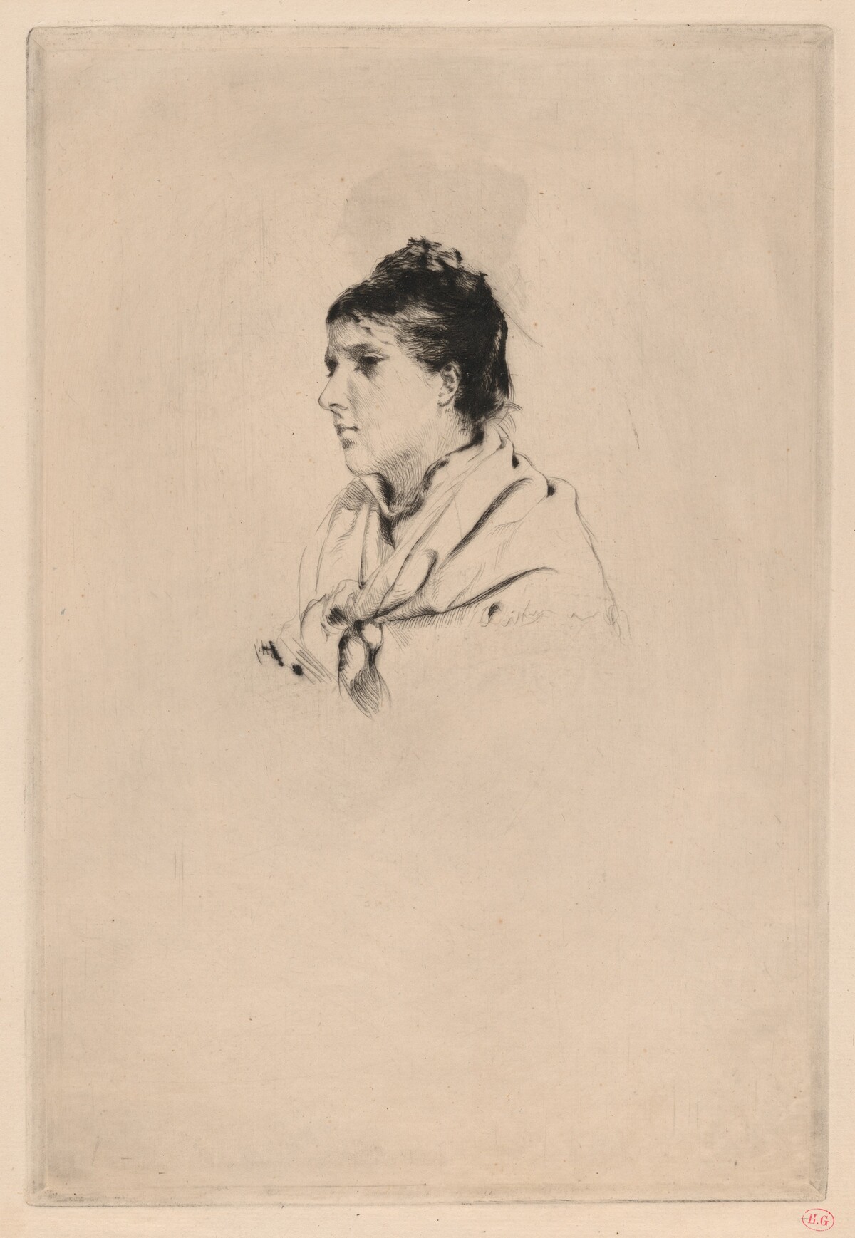 Bust of an Italian Woman by Giuseppe de Nittis