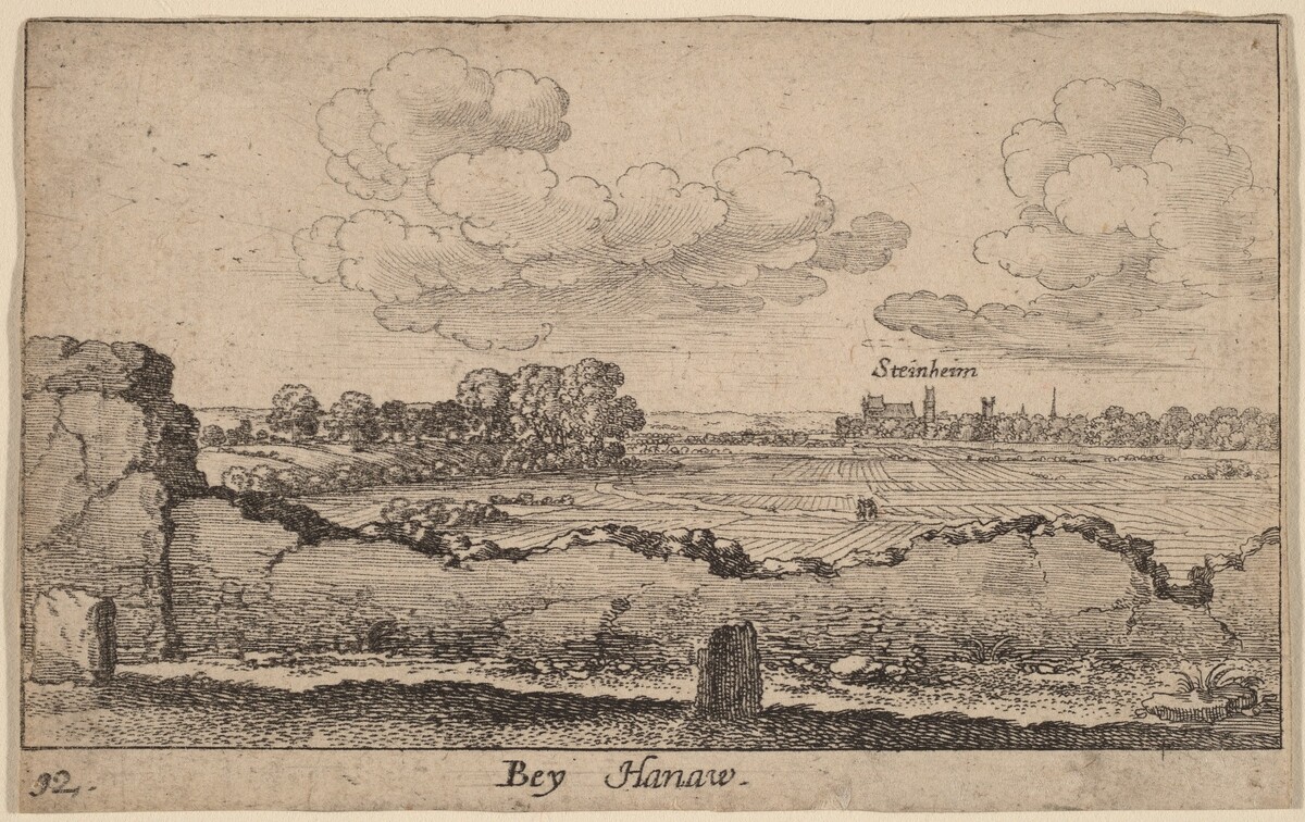Hanau by Wenceslaus Hollar