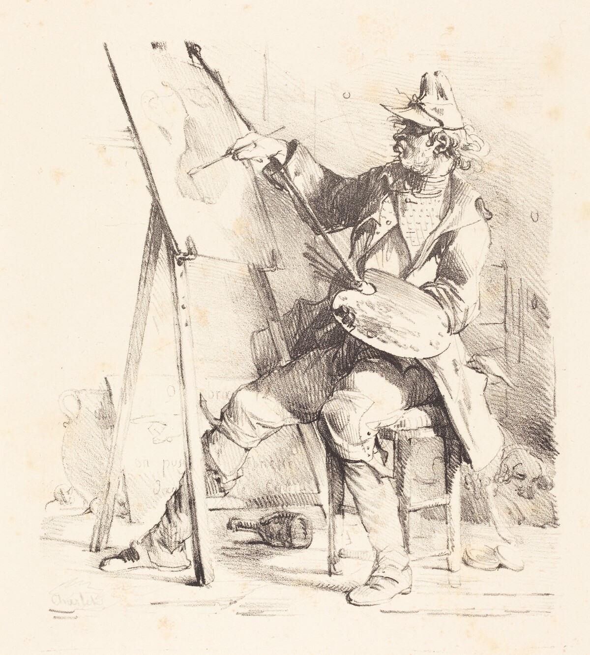 The Sign Painter (Le Peintre d'Enseignes) by Nicolas-Toussaint Charlet