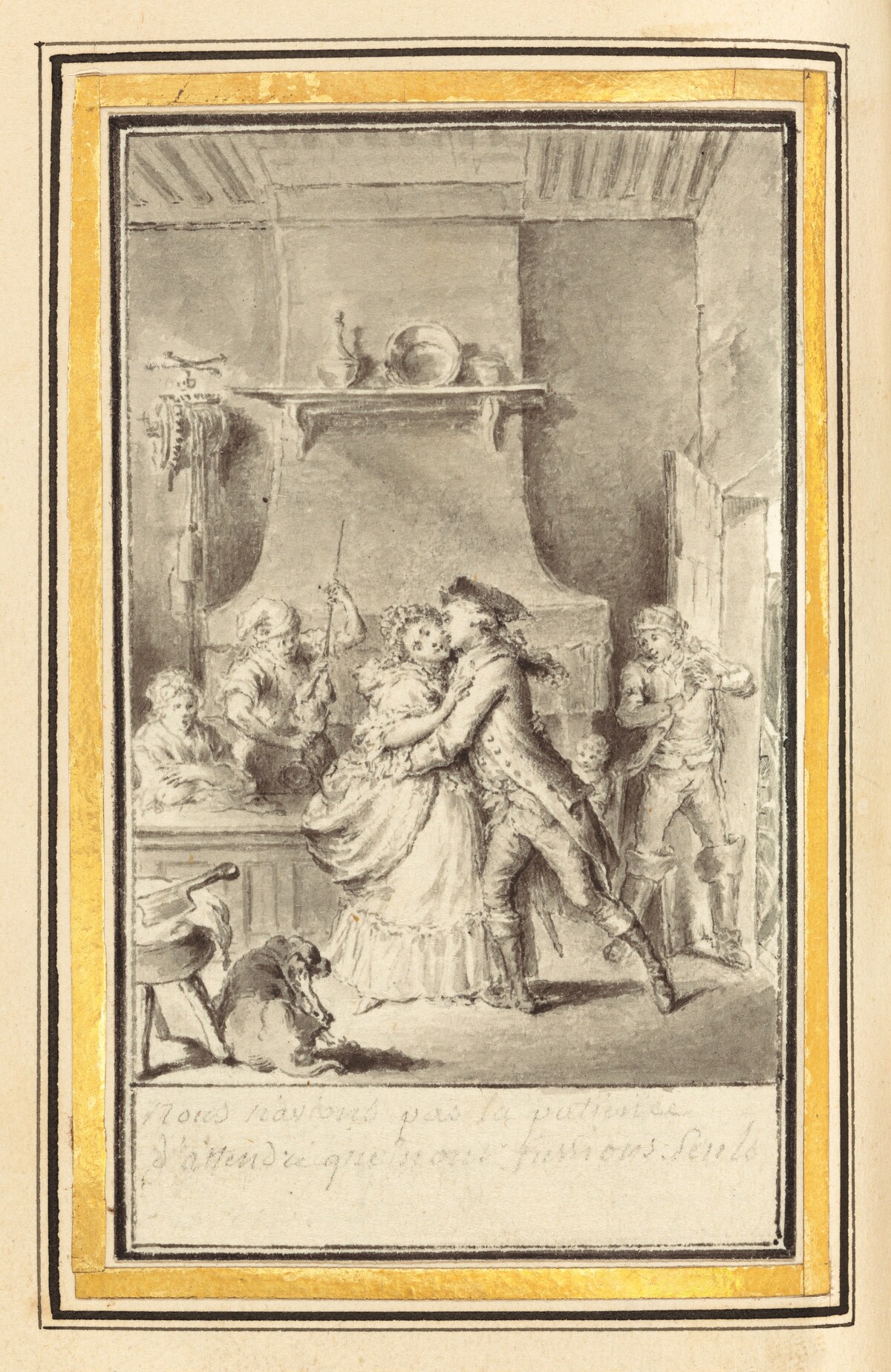 Nous n'avons pas le patience d'attendre que nous fussions seuls by Louis-Joseph Lefevre