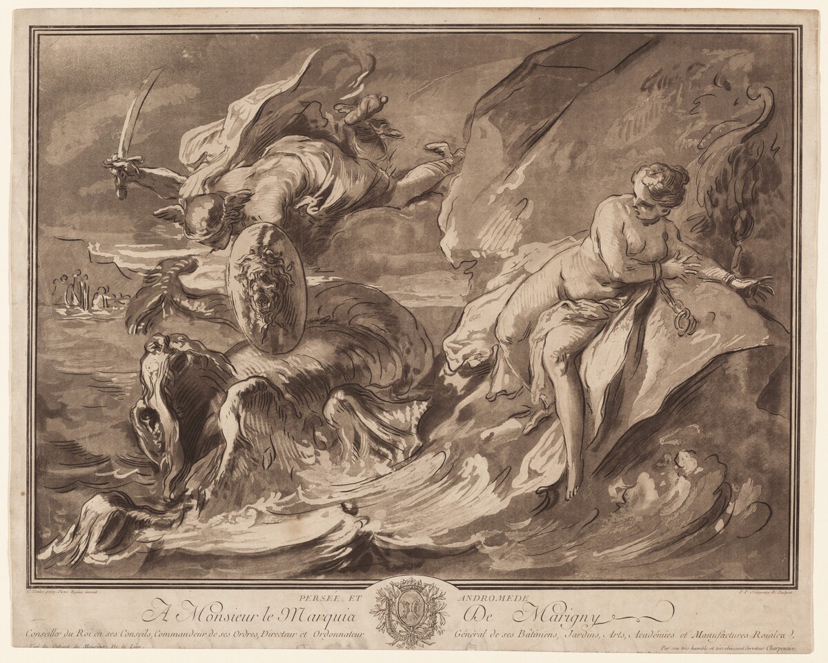Persée et Andromede (Perseus and Andromeda) by François-Philippe Charpentier, after Carle Van Loo