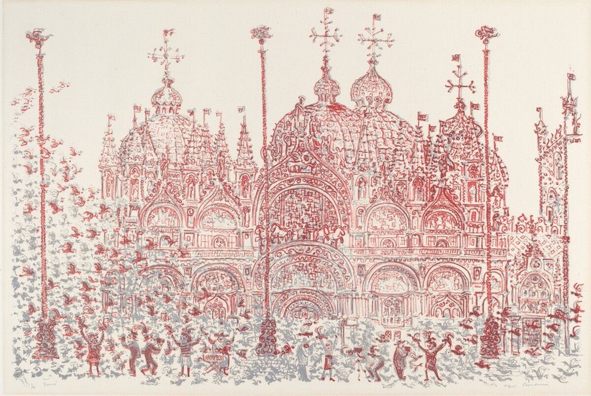 St. Mark's, Venice by Alfred Bendiner