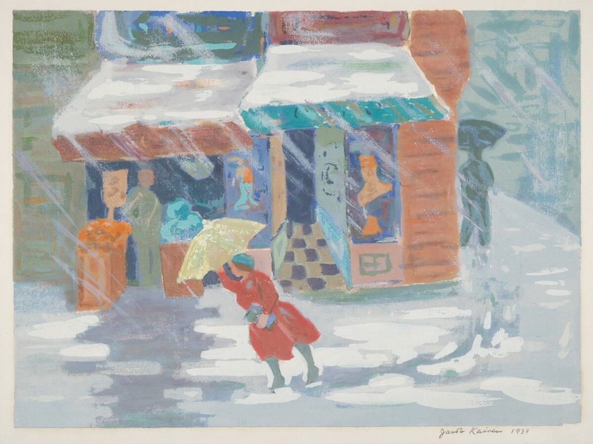 Snowfall by Jacob Kainen