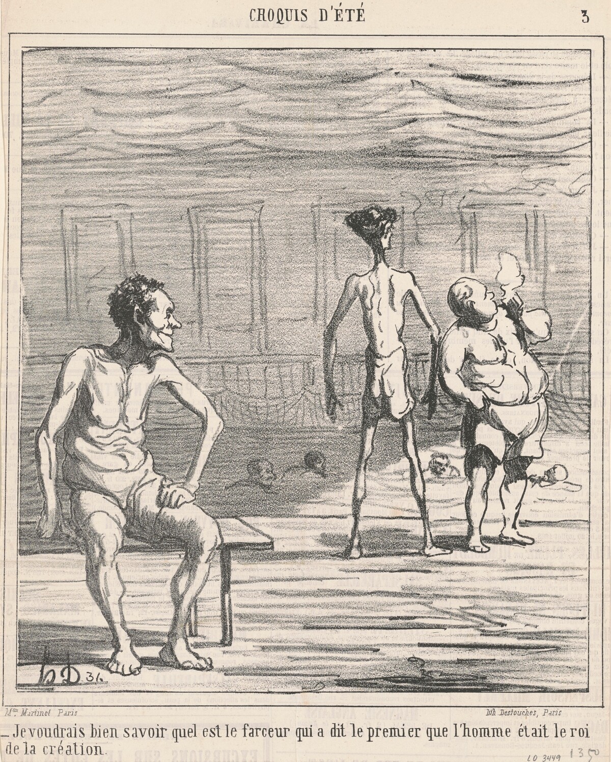 Je voudrais bien savoir quel est ... by Honoré Daumier