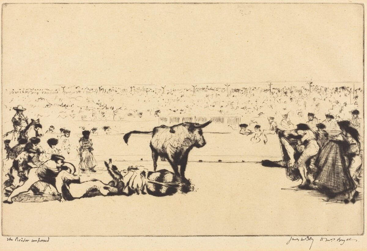 The Picador Unhorsed by James McBey