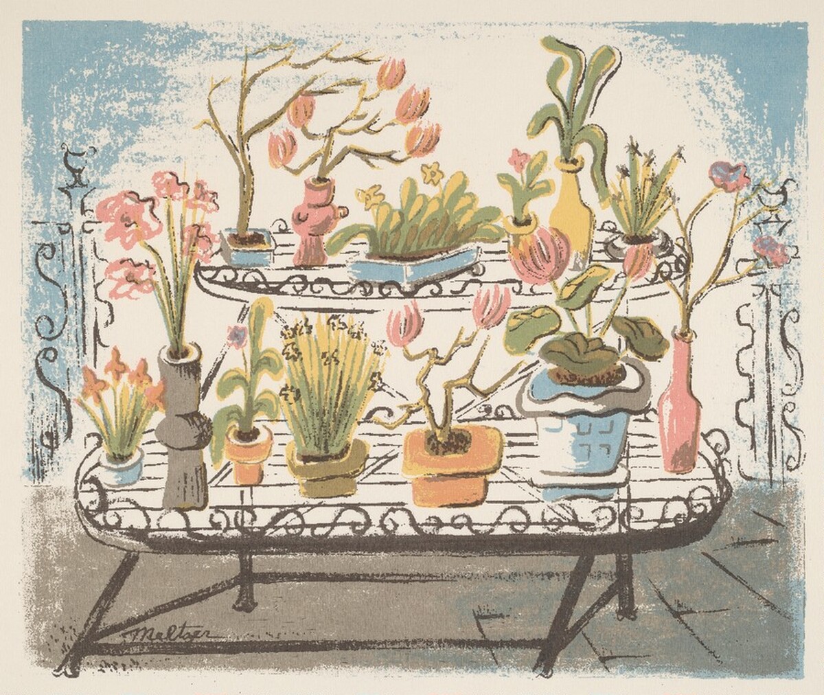 Untitled (Potted Plants) by Doris Meltzer