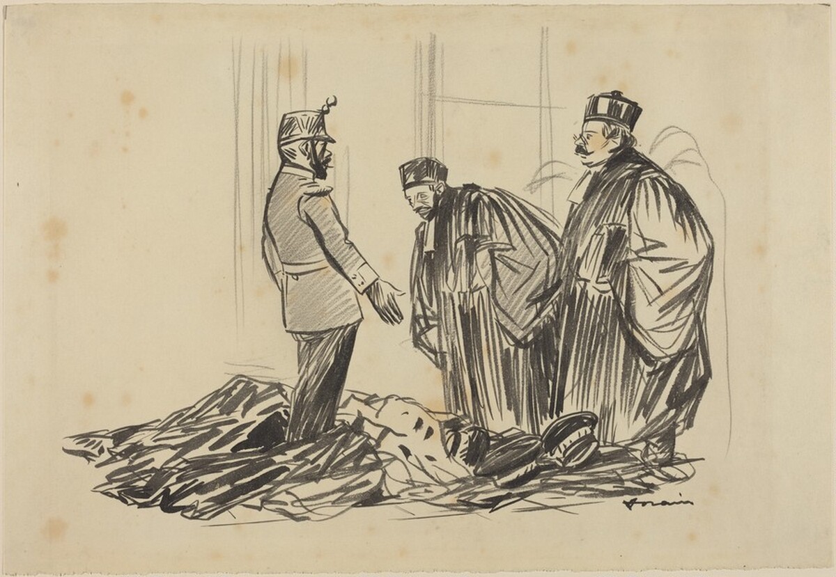Gendarme and Two Lawyers by Jean-Louis Forain