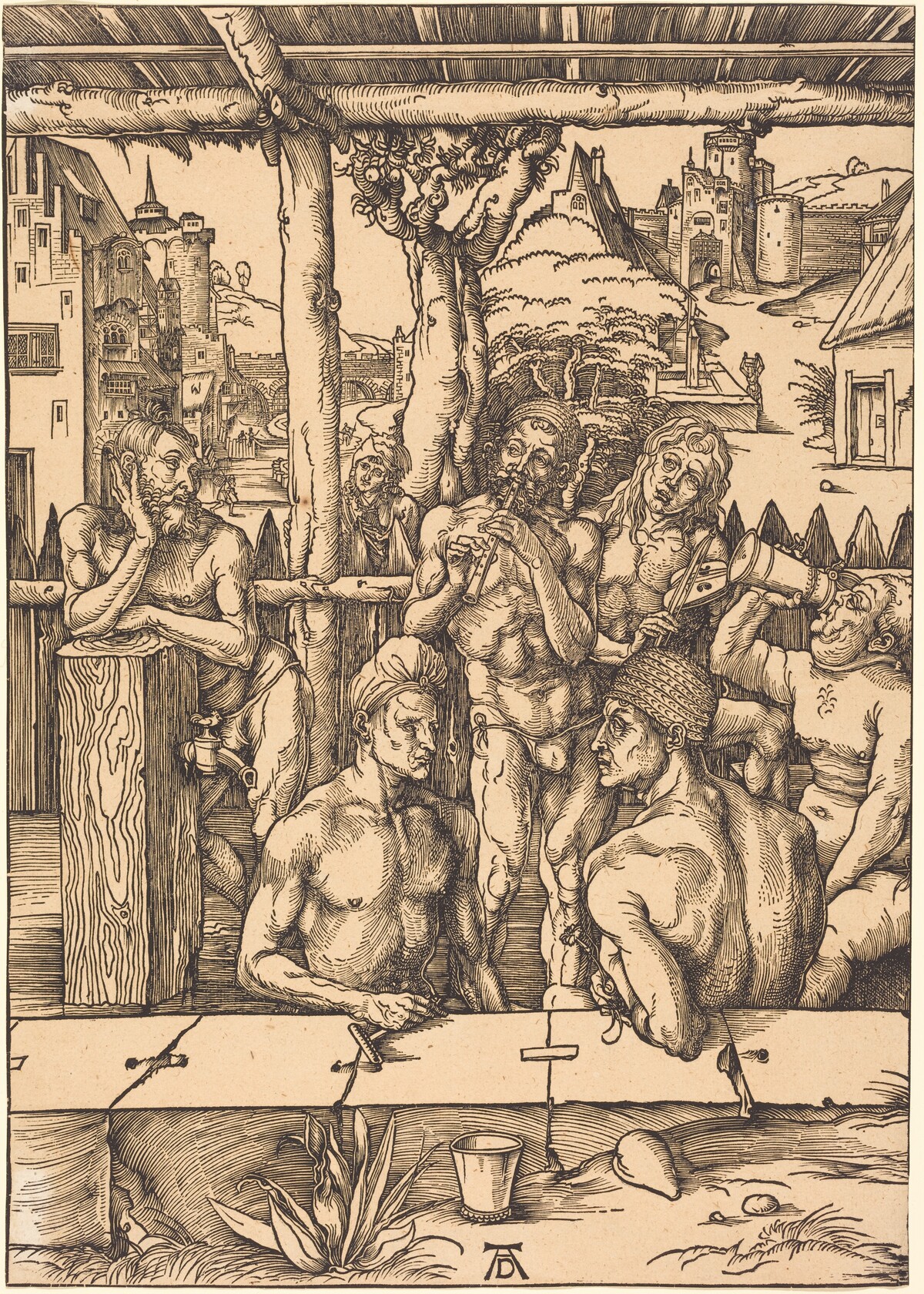 Bath House by Albrecht Dürer