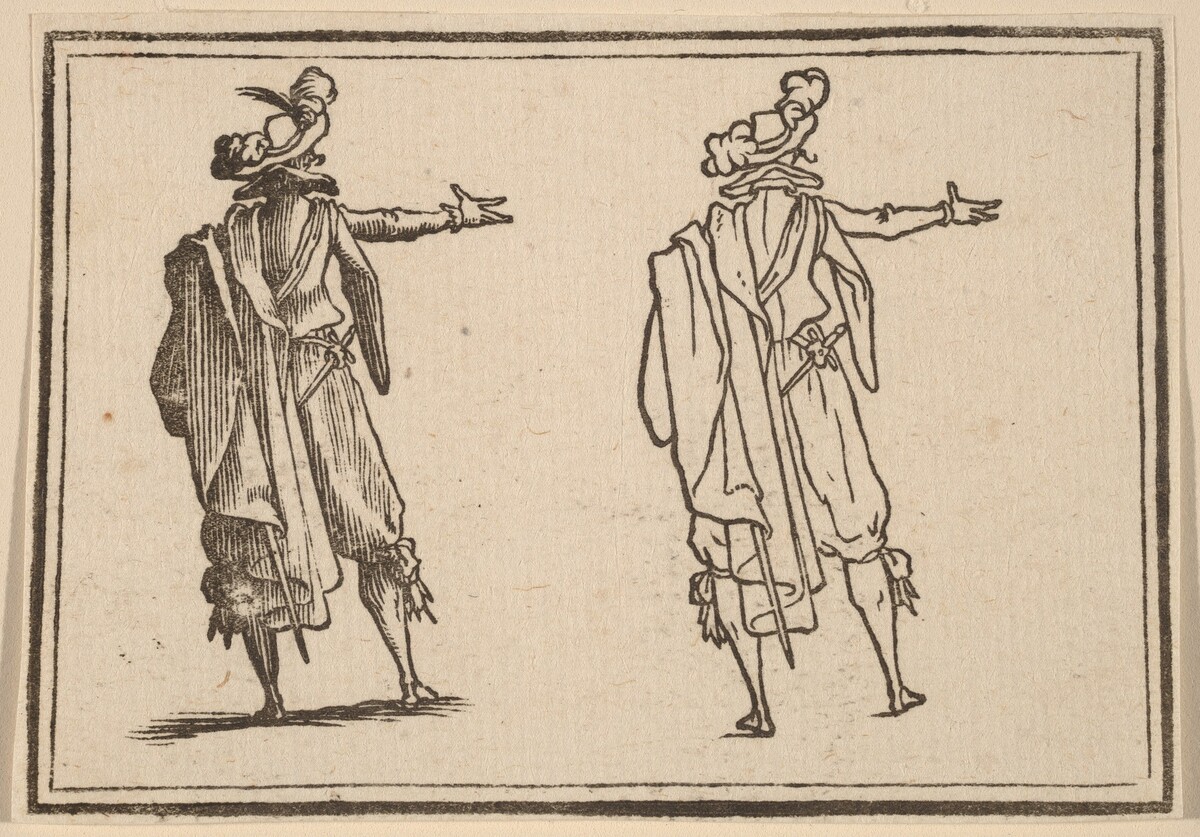 Man Seen from Behind with His Right Arm Extended by Edouard Eckman after Jacques Callot