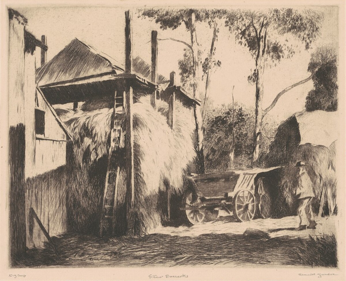 Straw Barracks by Daniel Garber