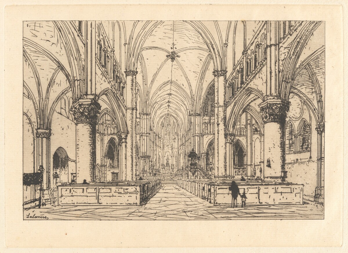 Church Interior by Maxime Lalanne
